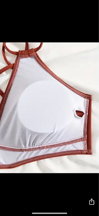 m Beden turuncu Renk Kiremit Rengi Bikini Takımı