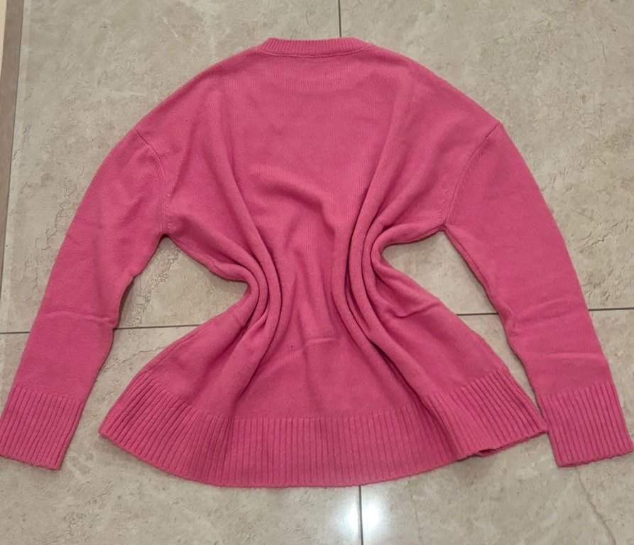 Pembe Kadın Triko Uzun Kollu Kazak - Görsel 4