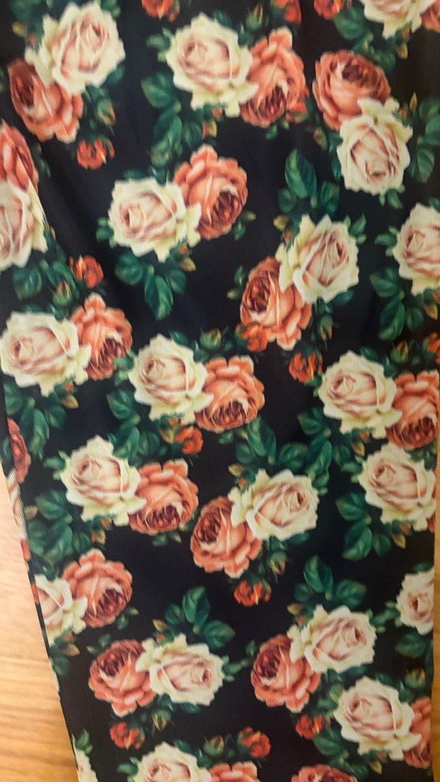 Çiçek Desenli Kadın Tayt Hummel - Görsel 5