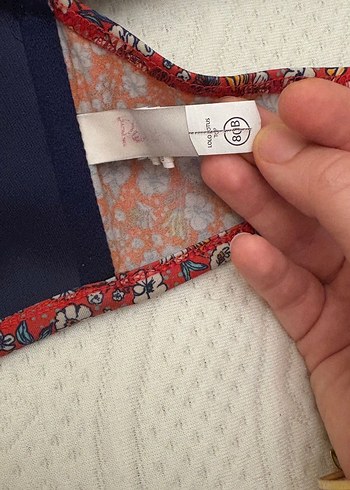 Kırmızı Fırfırlı Bohem Bikini - Görsel 5