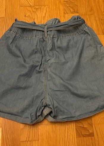 Kadın Kemerli Denim Şort - Görsel 3