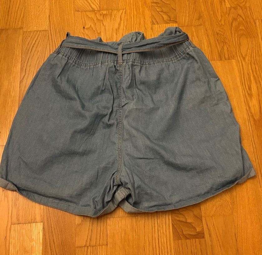 Kadın Kemerli Denim Şort - Görsel 3