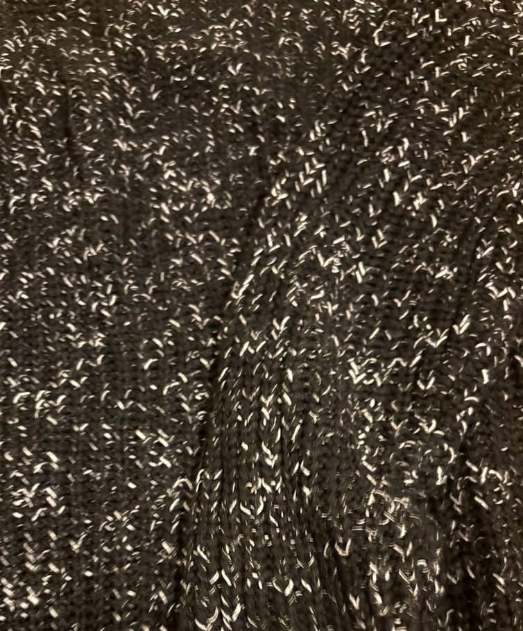 Kadın Siyah Boğazlı Uzun Örgü Kazak - Görsel 3