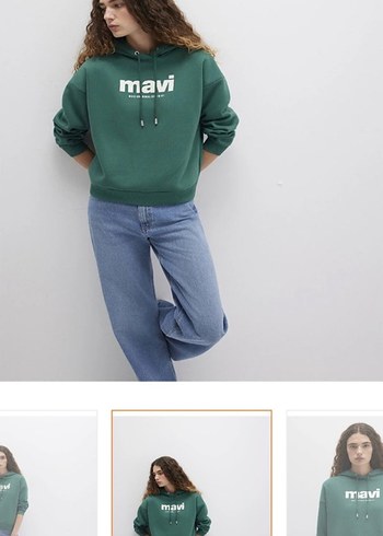 Mavi Kadın Sweatshirt - Görsel 5