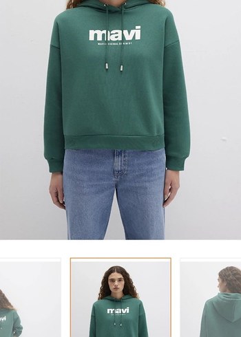 Mavi Kadın Sweatshirt - Görsel 6