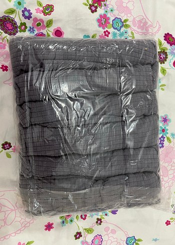 Bohem Gri Baskılı Sandalye Örtüsü - Görsel 2