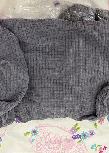 Bohem Gri Baskılı Sandalye Örtüsü - Görsel 3