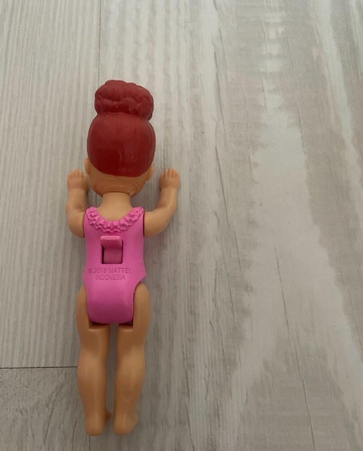 Pembe Mayo Giymiş Bebek ve Küvet Oyuncak - Görsel 2