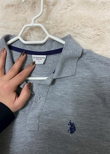 Gri Erkek Orijinal Polo Yaka Kısa Kollu Tişört - Görsel 2