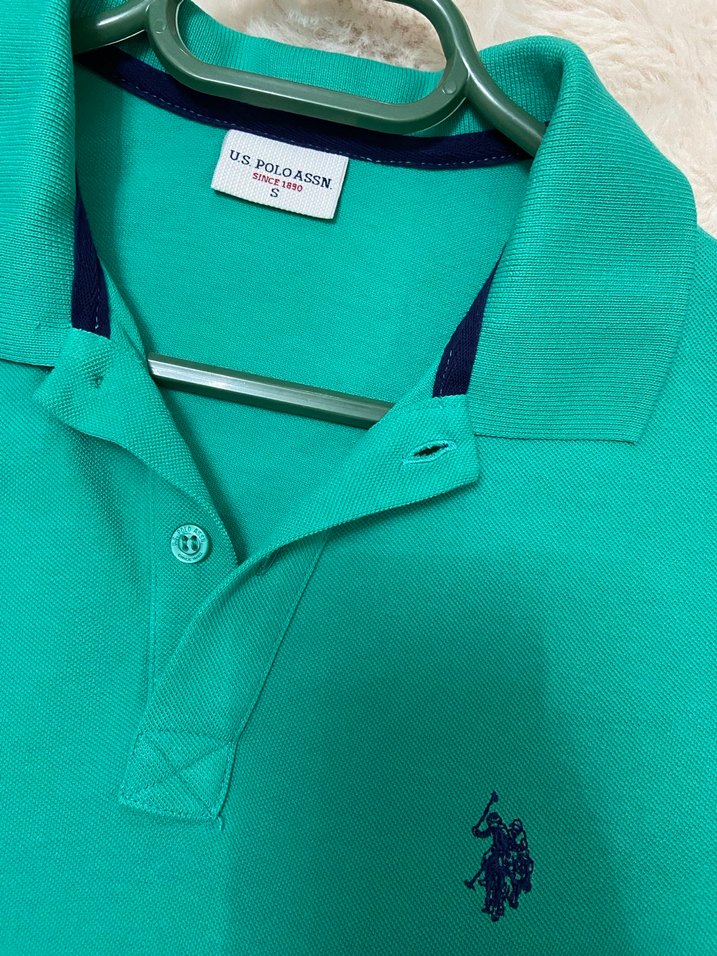 Yeşil Erkek Orijinal Polo Tişört Kısa Kollu - Görsel 2
