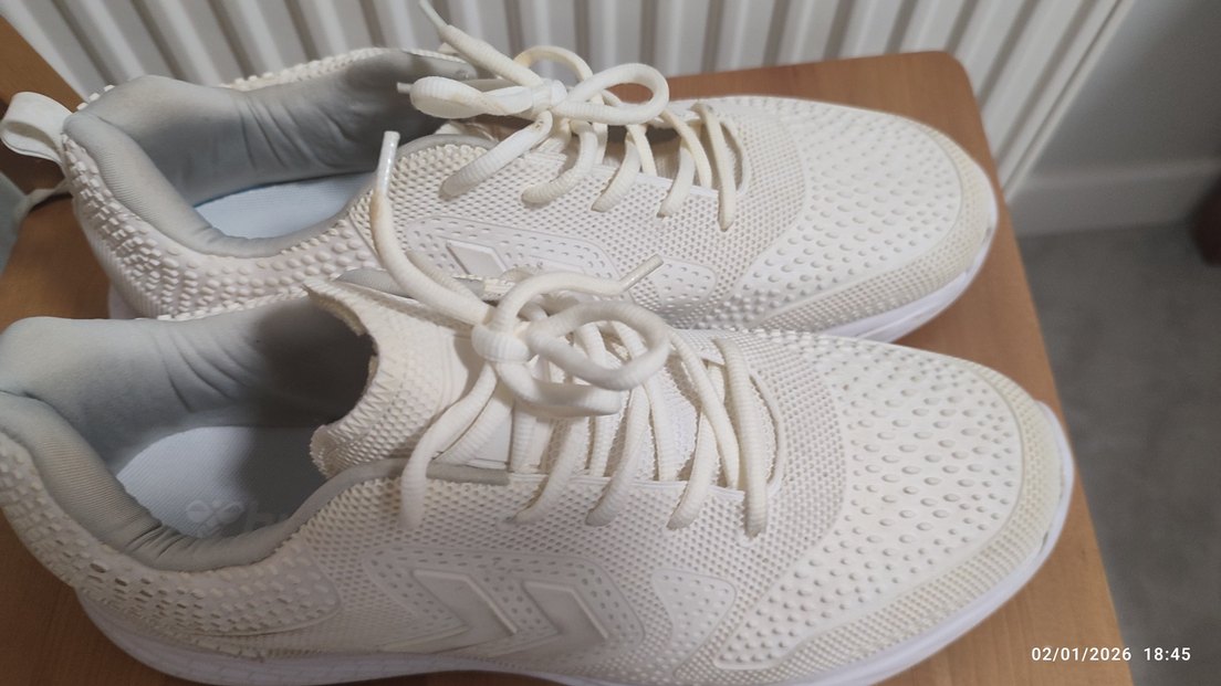 Beyaz Bağcıklı Erkek Spor Ayakkabı - Görsel 3