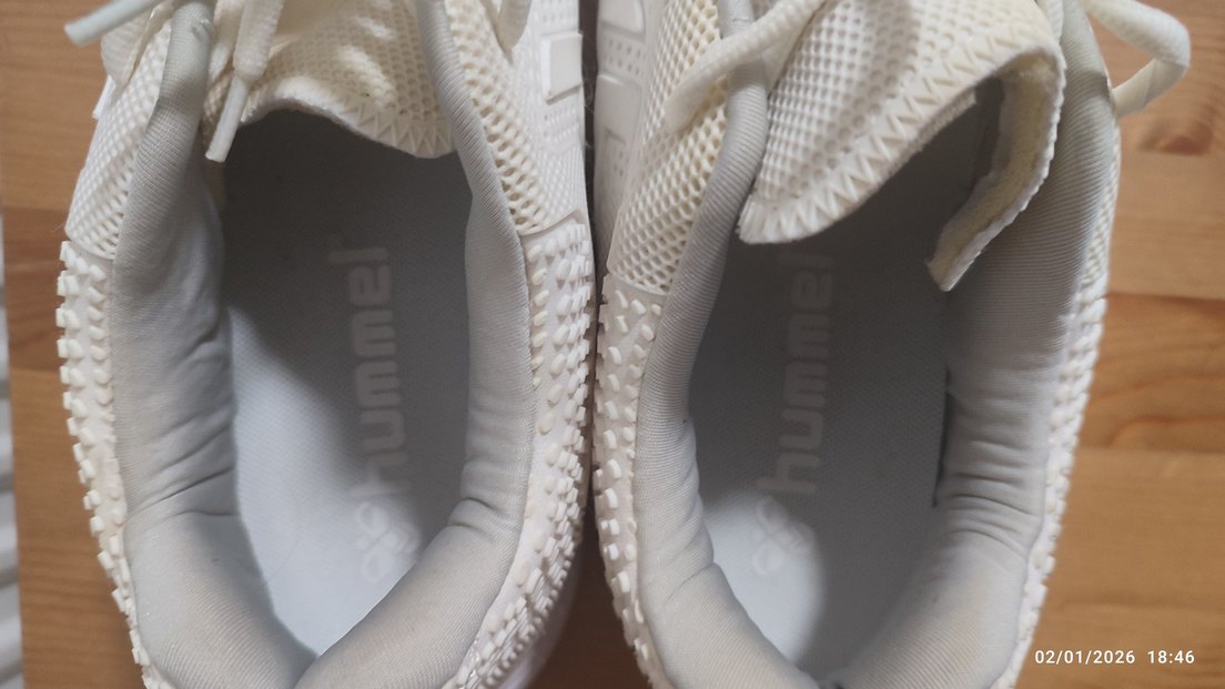 Beyaz Bağcıklı Erkek Spor Ayakkabı - Görsel 4