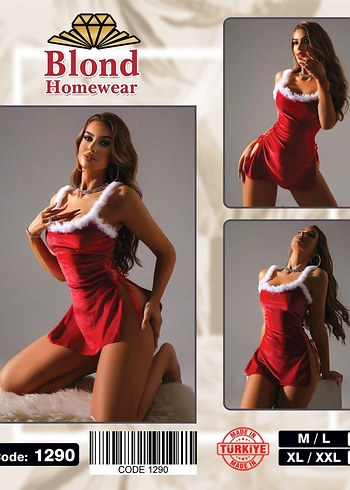 Kırmızı Mini Askılı Kadın Gecelik - Görsel 2