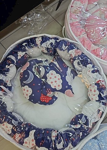 Yıldız Desenli Sarı Bebek Yatak Seti - Görsel 3