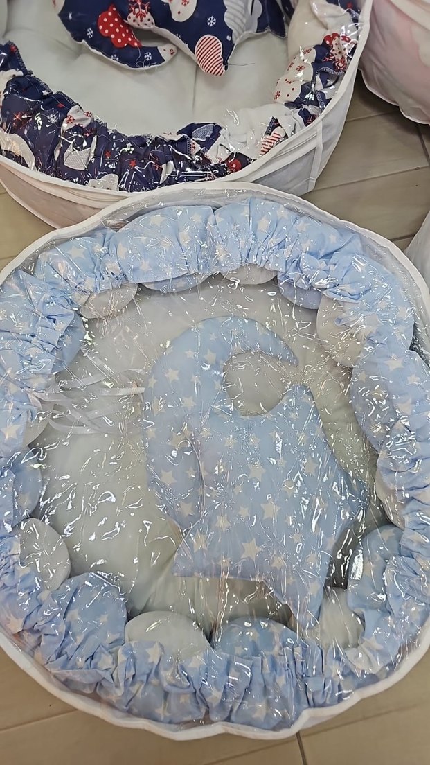 Yıldız Desenli Sarı Bebek Yatak Seti - Görsel 4