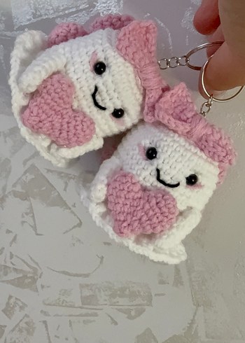 Örgü Hayalet Melek Anahtarlık - Görsel 3