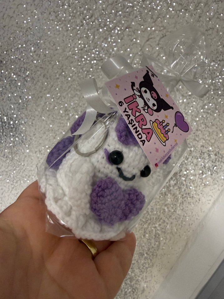 Örgü Hayalet Melek Anahtarlık - Görsel 2