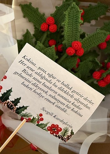 El Örgüsü Kokina Hediye Buketi - Görsel 5