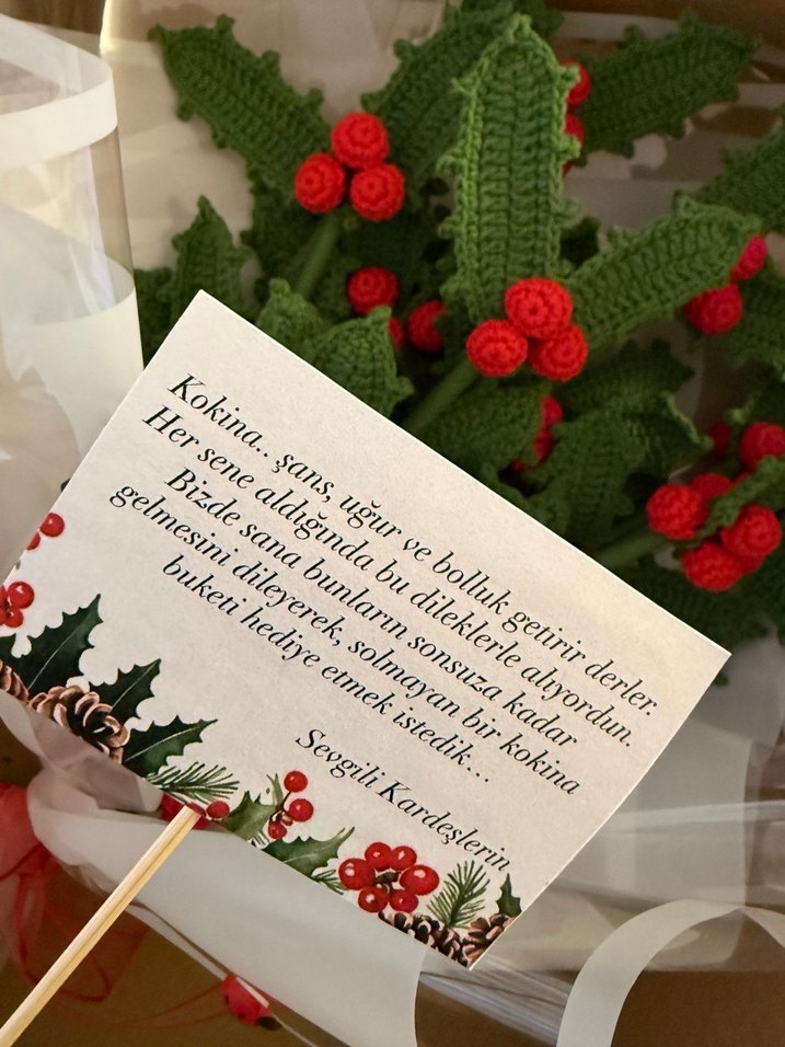 El Örgüsü Kokina Hediye Buketi - Görsel 5