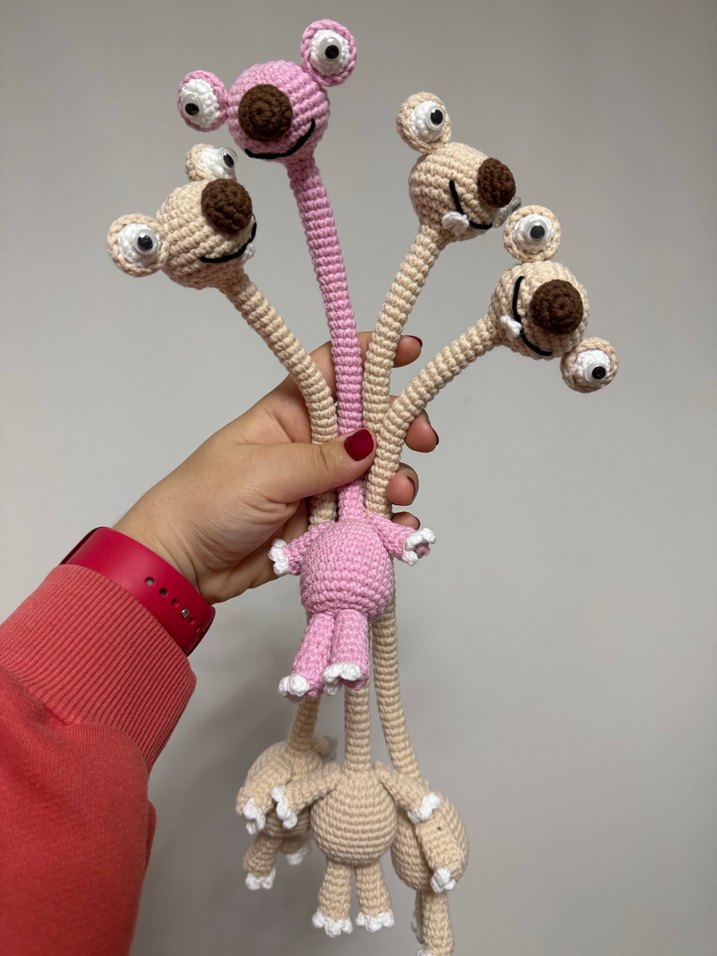 Renk seçenekleri ile örgü sid süs - Görsel 2