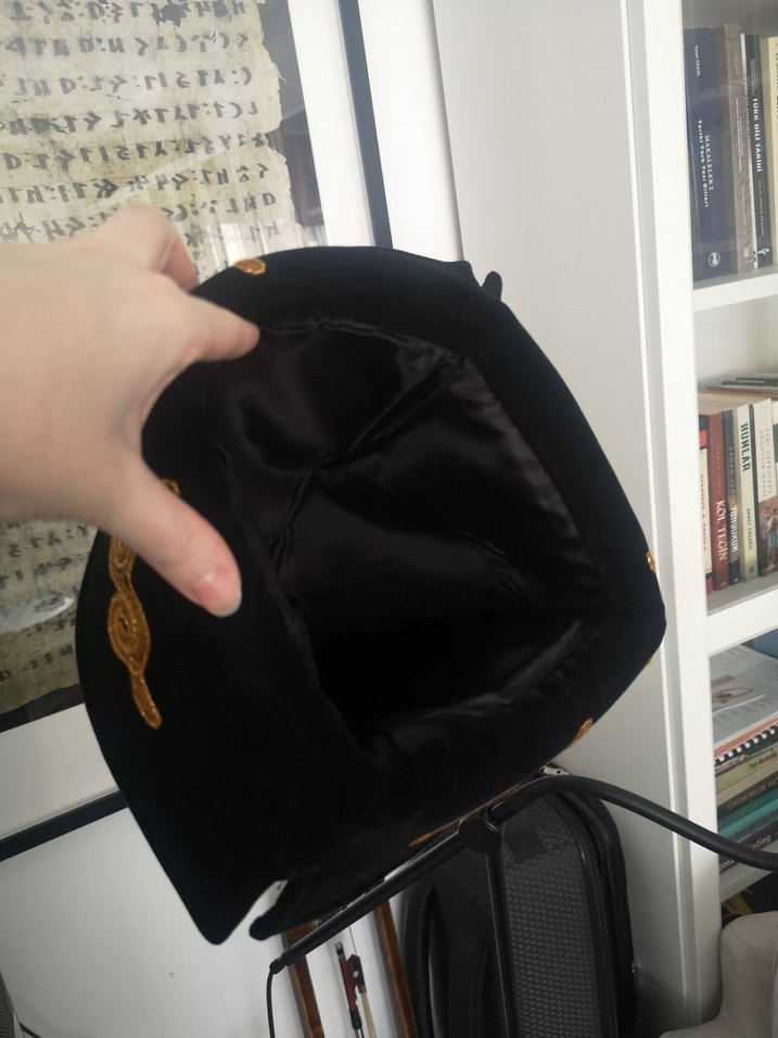 Gold İşlemeli Geleneksel Keçe Kırgız Kalpağı - Görsel 3