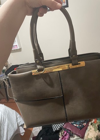 Adet fiyatıdır Süet Fermuarlı Kadın Çanta - Görsel 4