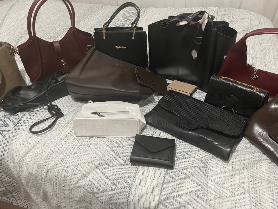 Adet fiyatıdır Süet Fermuarlı Kadın Çanta - Görsel 5