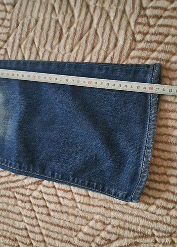 Kadın Mavi Denim Normal Boy Kot Pantolon - Görsel 4