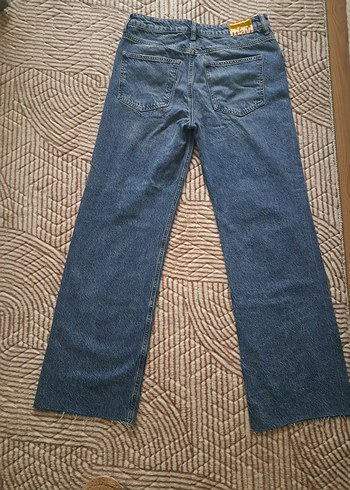 Kadın Mavi Denim Normal Boy Kot Pantolon - Görsel 2