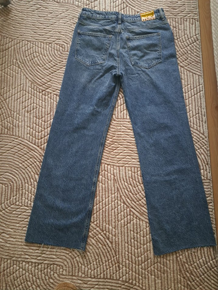 Kadın Mavi Denim Normal Boy Kot Pantolon - Görsel 2