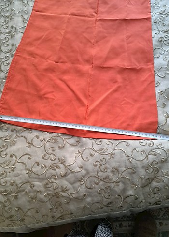 Pembe Turuncu Saten Tunik - Görsel 7