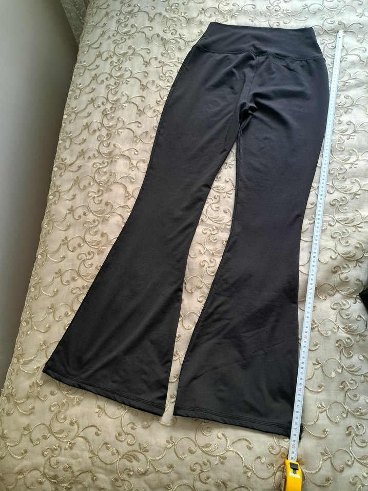 Siyah Kadın İspanyol Paça Pantolon - Görsel 3