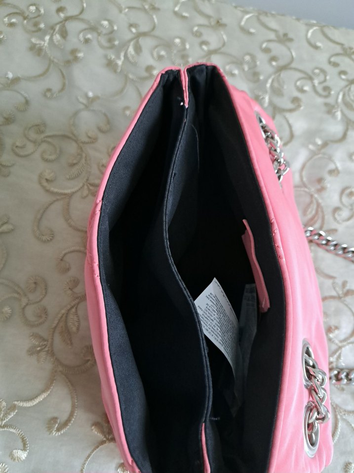 Pembe Zincir Detaylı Kadın Çanta - Görsel 3