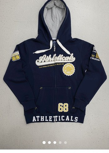 Erkek çocuk lacivert Fermuarlı Sweatshirt - Görsel 2