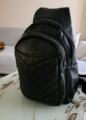 Siyah Deri Kadın Bel Çantası - Görsel 4