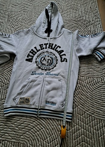 Erkek kapüşonlu Pamuklu Fermuarlı Sweatshirt - Görsel 6