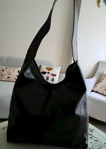 Siyah Deri Minimalist Kadın Çanta - Görsel 2