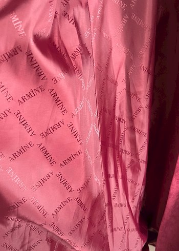 Bordo Süet Düğmeli Uzun Hamile Kabanı - Görsel 5