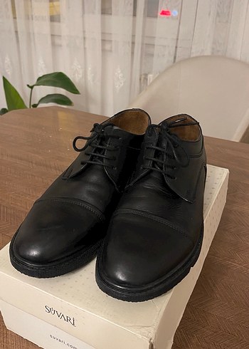Suvari Siyah Erkek Klasik Ofis Ayakkabısı - Görsel 4