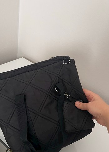 Siyah Fermuarlı Kadın Günlük Çanta - Görsel 4