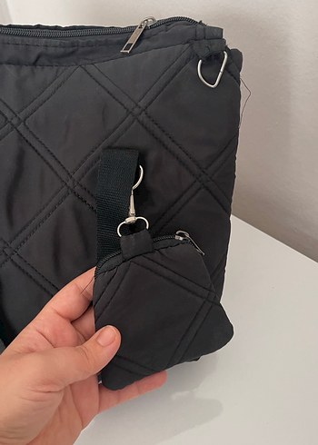 Siyah Fermuarlı Kadın Günlük Çanta - Görsel 2