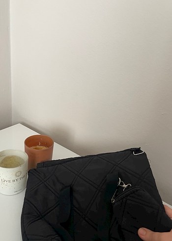 Siyah Fermuarlı Kadın Günlük Çanta - Görsel 6