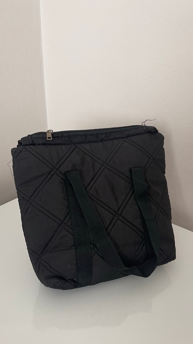 Siyah Fermuarlı Kadın Günlük Çanta - Görsel 3