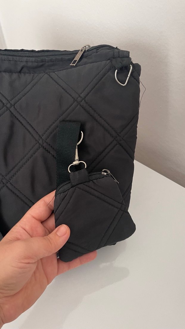 Siyah Fermuarlı Kadın Günlük Çanta - Görsel 2