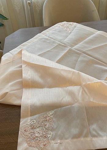 İşlemeli Açık pembe bohça - Görsel 2