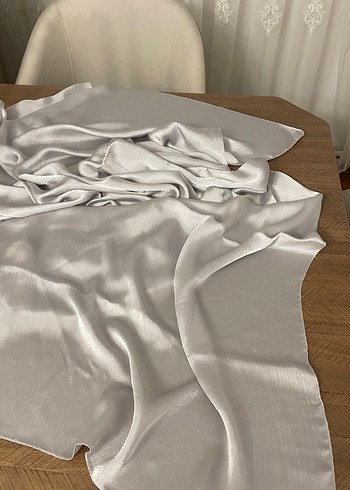 Bej Gri Keten Kadın Şal - Görsel 4