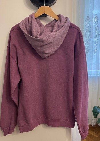 Lila Oversize Kadın Sweatshirt - Görsel 2