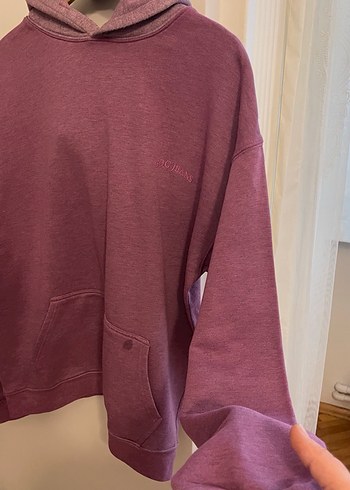 Lila Oversize Kadın Sweatshirt - Görsel 6