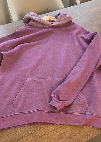 Lila Oversize Kadın Sweatshirt - Görsel 7