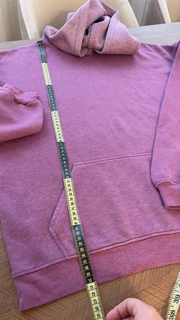 Lila Oversize Kadın Sweatshirt - Görsel 3